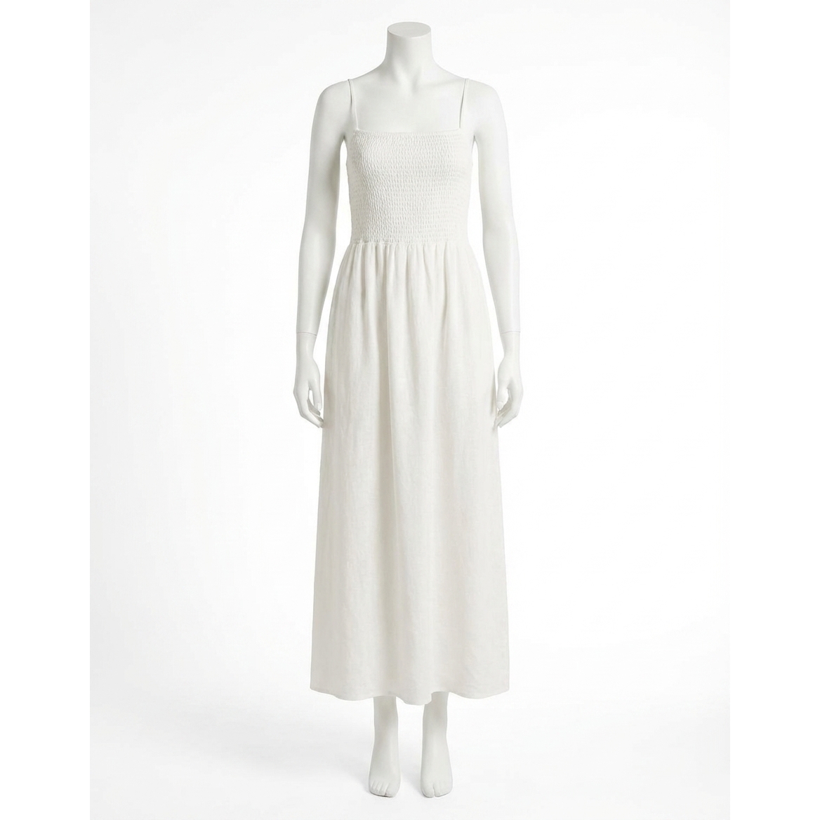 New Z Supply Bayside Linen Maxi Dress In White